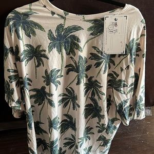 Brando palm tree casual shirt